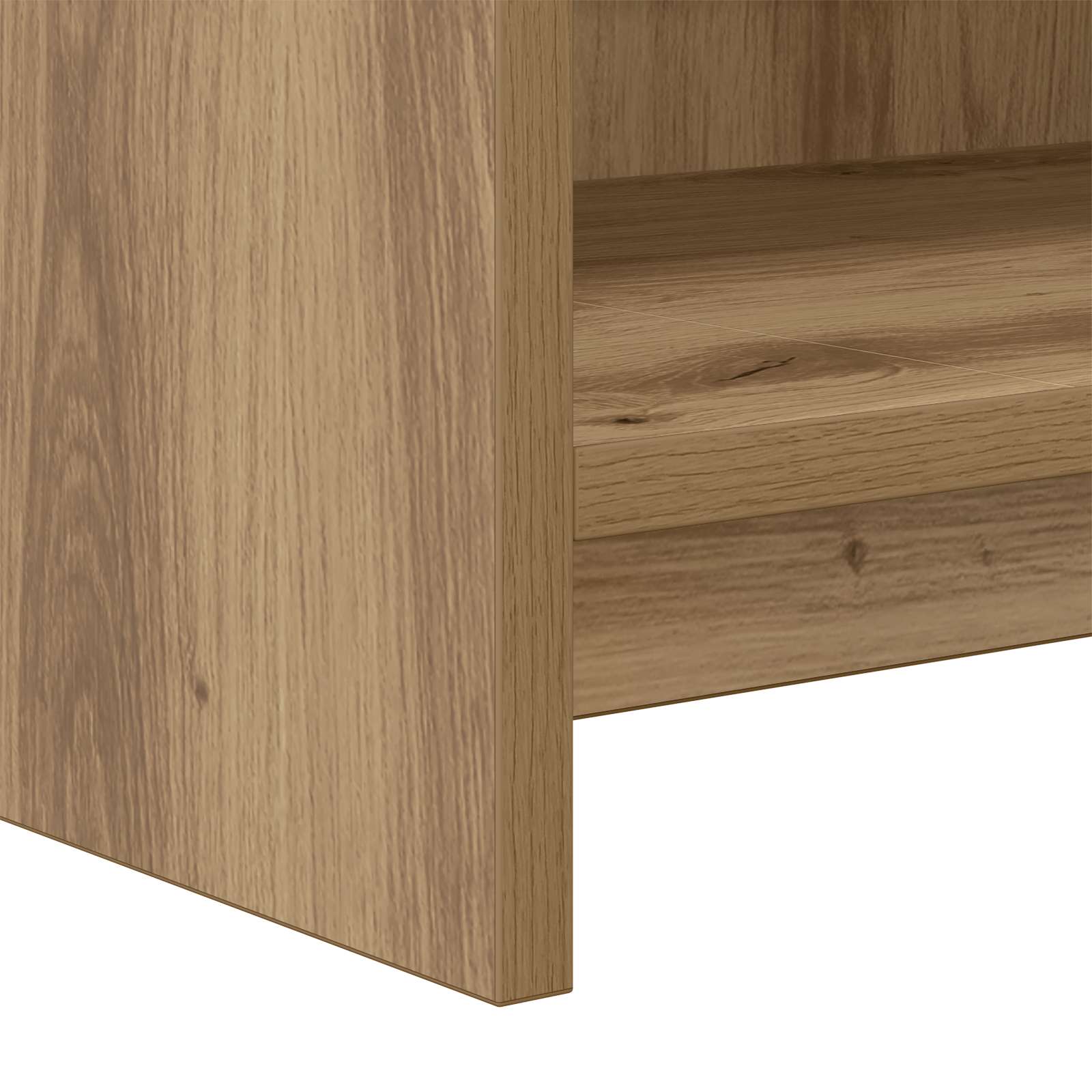TV-kast 100 x 33 x 47 cm Artisanaal eiken Bewerkt hout is nu te koop bij PeponiXL, paradijselijk wonen!