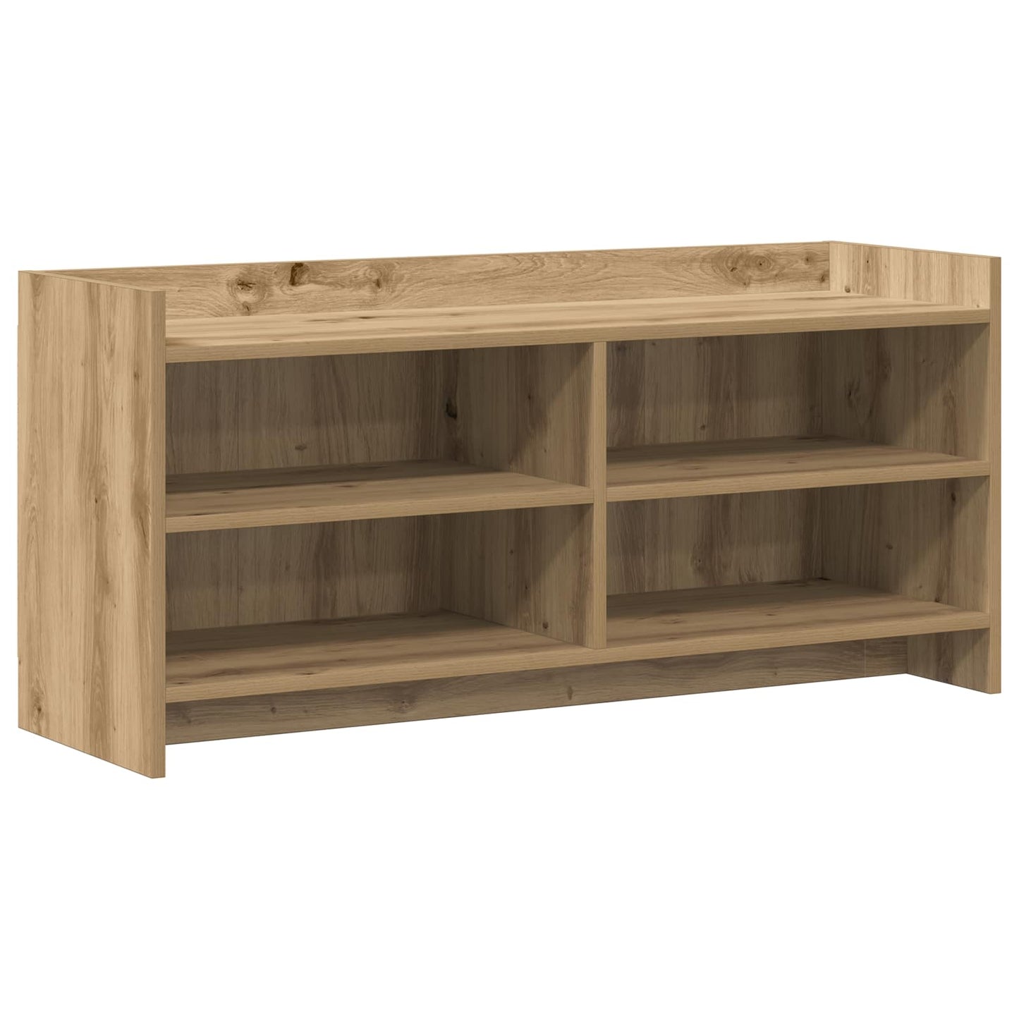 TV-kast 100 x 33 x 47 cm Artisanaal eiken Bewerkt hout is nu te koop bij PeponiXL, paradijselijk wonen!