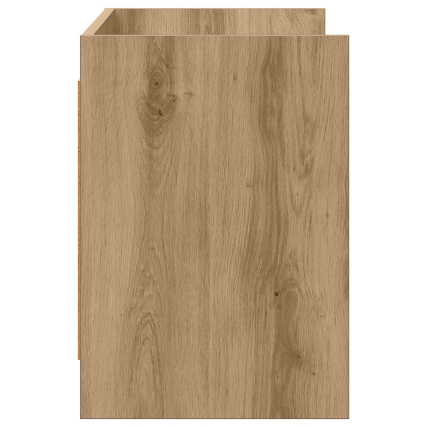 TV-kast 100 x 33 x 47 cm Artisanaal eiken Bewerkt hout is nu te koop bij PeponiXL, paradijselijk wonen!