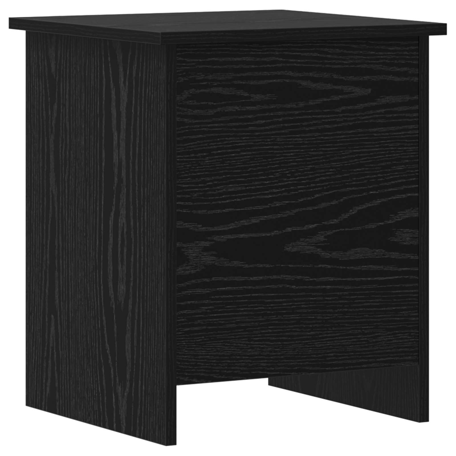 Opbergkist met opslag Zwart eiken 40 x 40 x 50 cm Bewerkt hout is nu te koop bij PeponiXL, paradijselijk wonen!