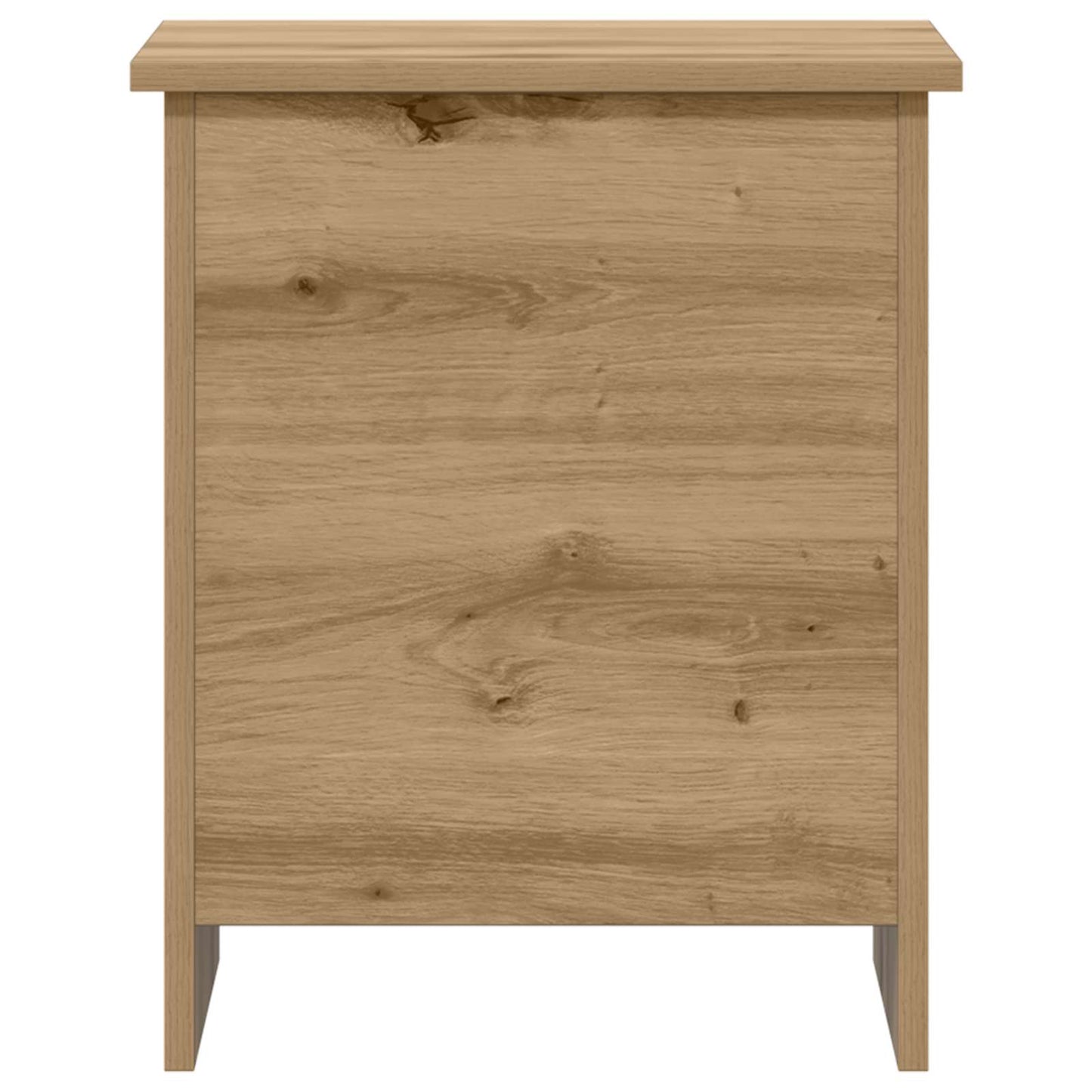 Opbergkist Artisanaal eiken 40 x 40 x 50 cm Bewerkt hout