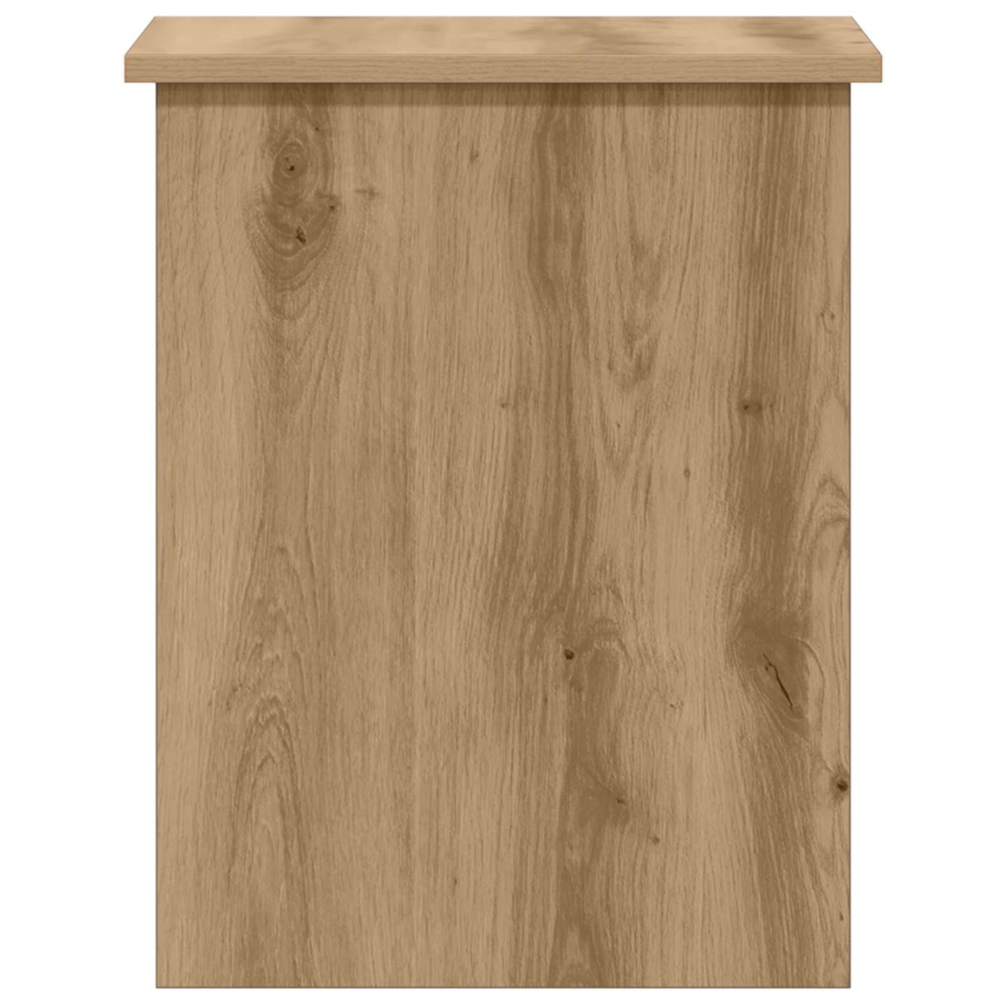 Opbergkist Artisanaal eiken 40 x 40 x 50 cm Bewerkt hout