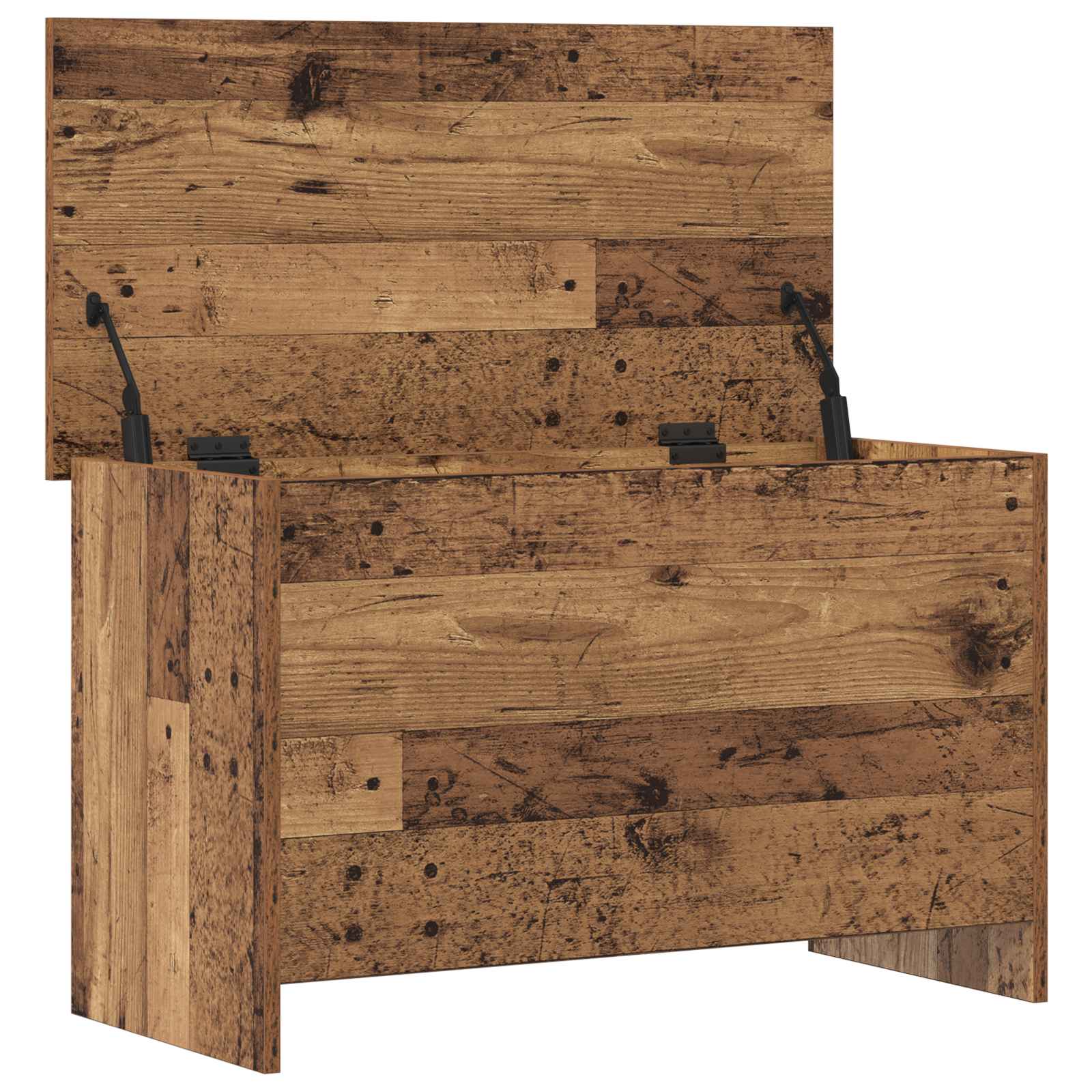 Opbergkist met opslag Oud hout 80 x 40 x 50 cm Bewerkt hout is nu te koop bij PeponiXL, paradijselijk wonen!