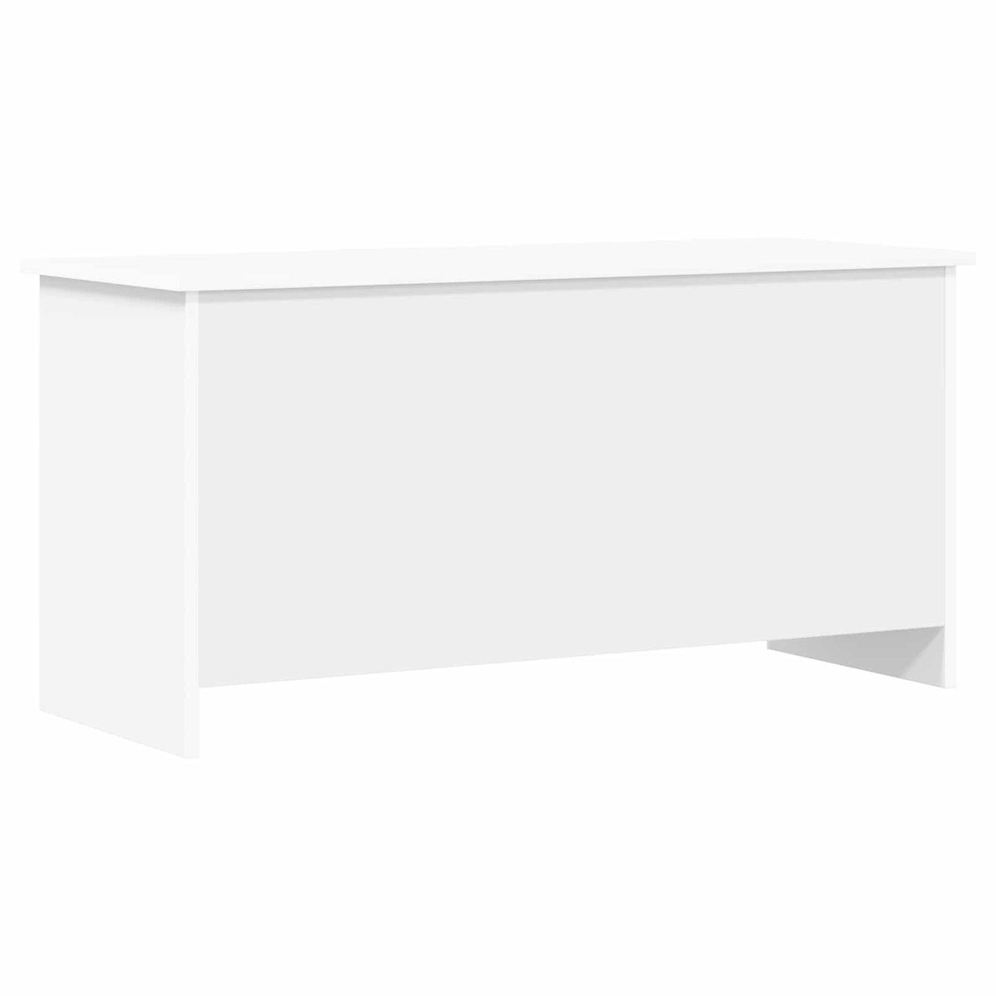 Opbergkist met opslag Wit 100 x 40 x 50 cm Bewerkt hout is nu te koop bij PeponiXL, paradijselijk wonen!