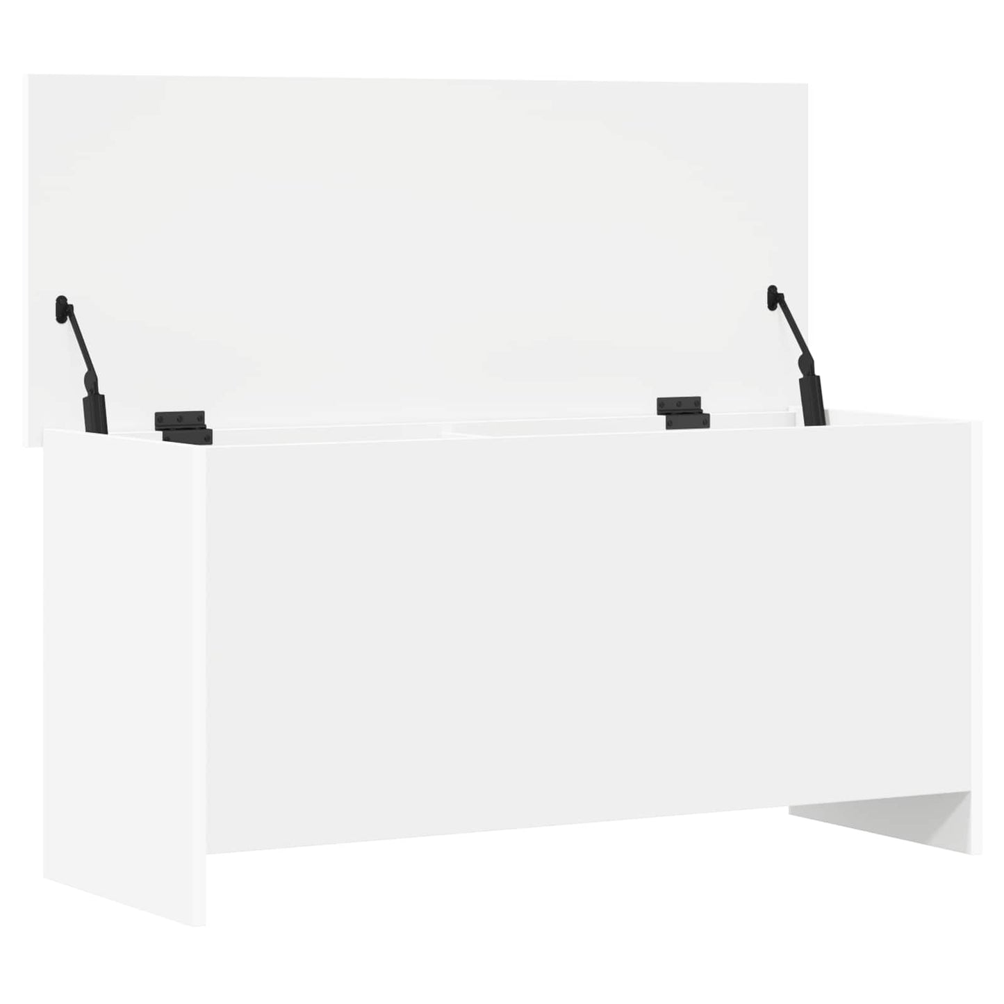 Opbergkist met opslag Wit 100 x 40 x 50 cm Bewerkt hout is nu te koop bij PeponiXL, paradijselijk wonen!