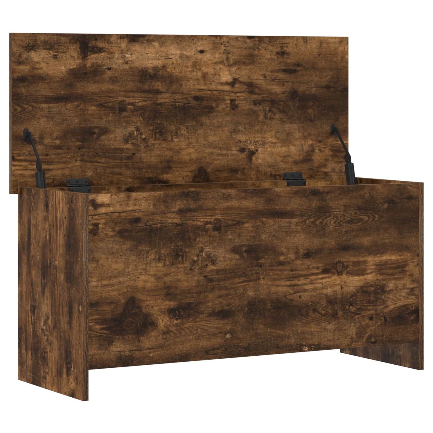 Opbergkist Gerookt eiken 100 x 40 x 50 cm Bewerkt hout is nu te koop bij PeponiXL, paradijselijk wonen!