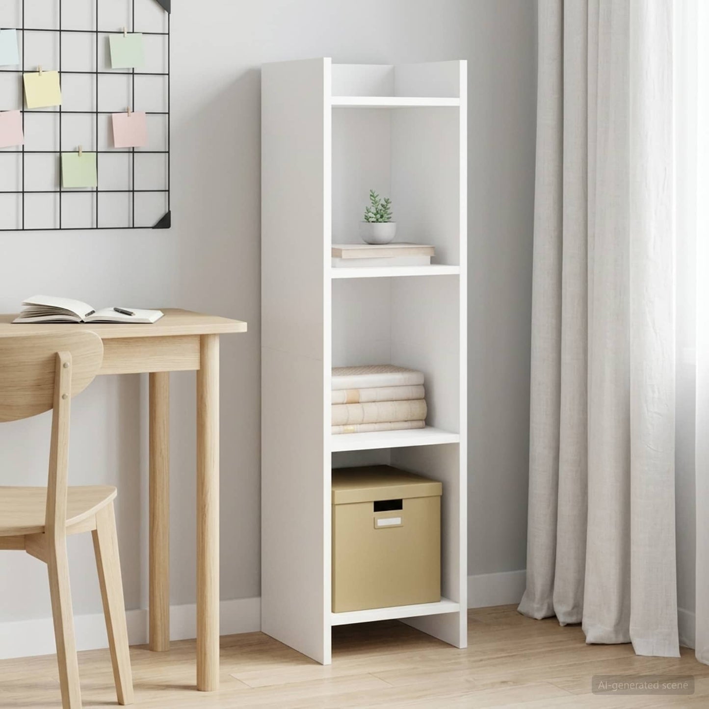 Boekenkast Wit 30 x 30 x 111 cm Bewerkt hout is nu te koop bij PeponiXL, paradijselijk wonen!