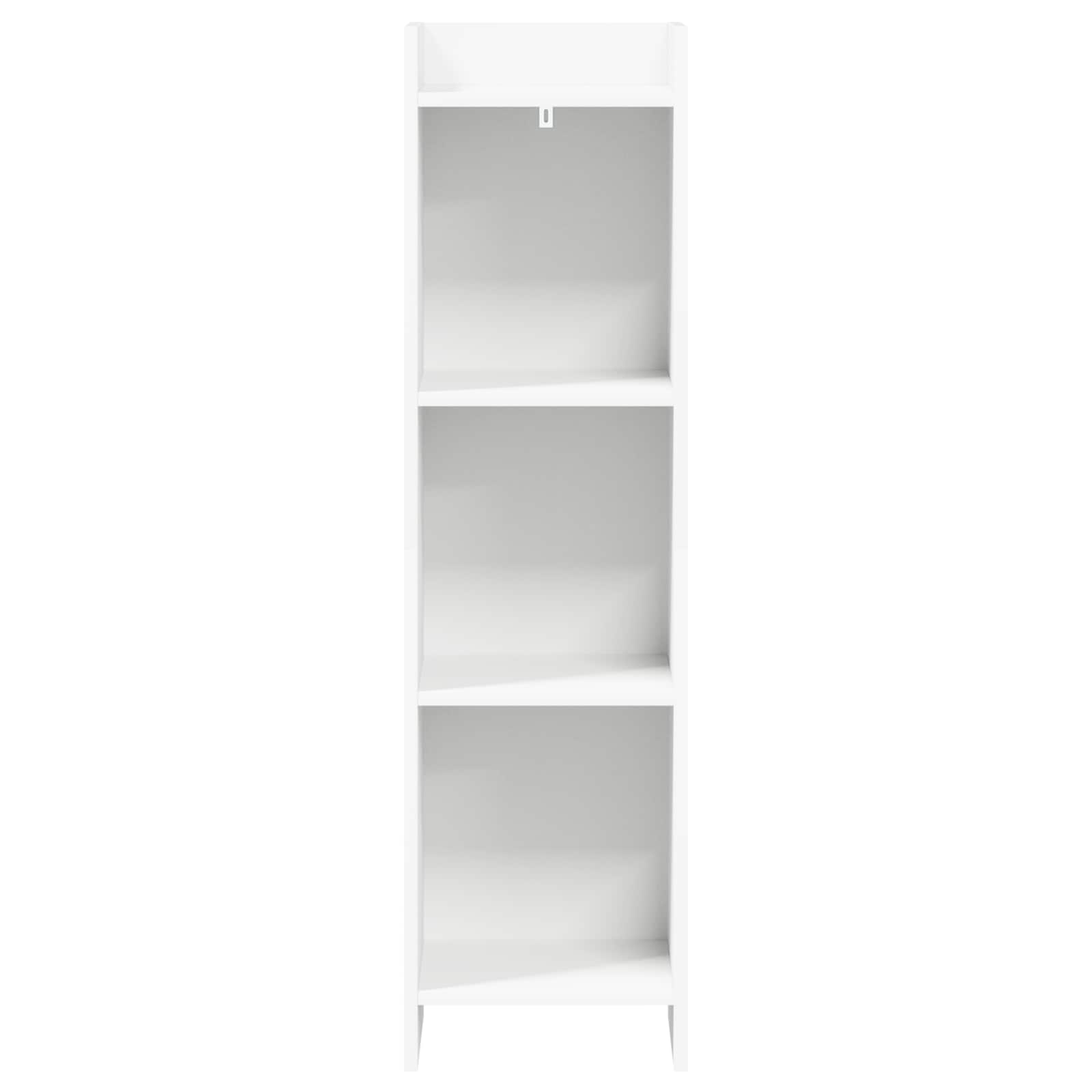 Boekenkast Wit 30 x 30 x 111 cm Bewerkt hout is nu te koop bij PeponiXL, paradijselijk wonen!