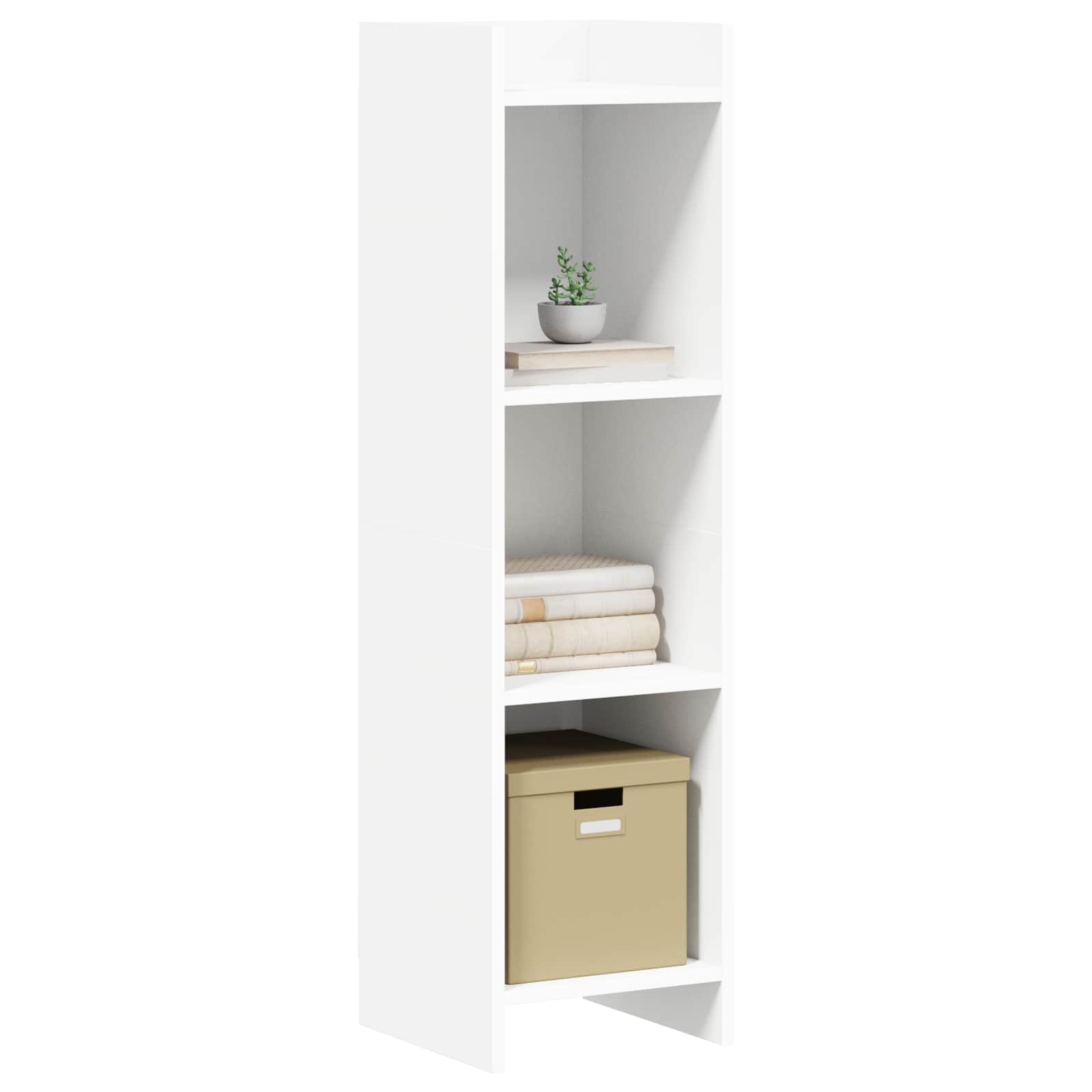 Boekenkast Wit 30 x 30 x 111 cm Bewerkt hout is nu te koop bij PeponiXL, paradijselijk wonen!