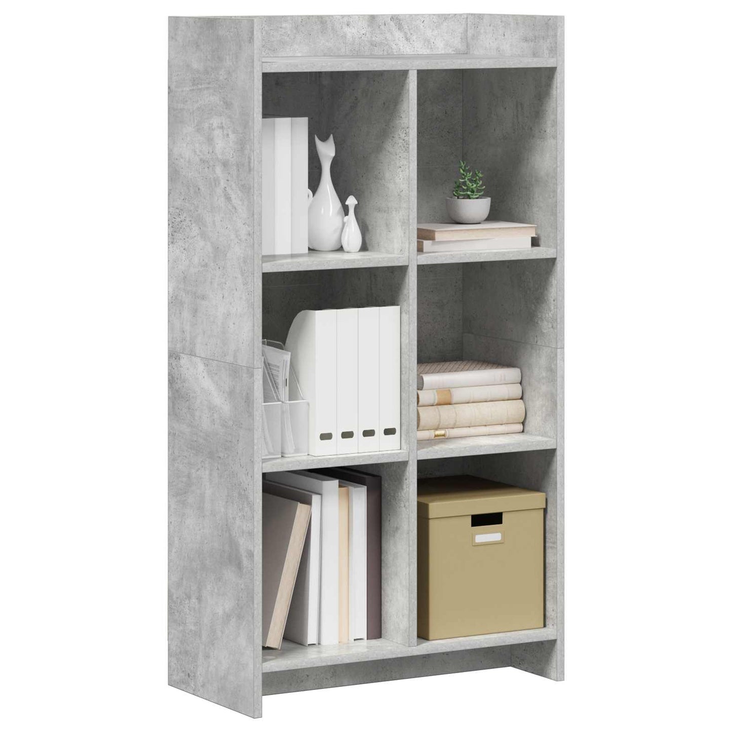 Boekenkast Concerte Grijs 59 x 30 x 111 cm Bewerkt hout is nu te koop bij PeponiXL, paradijselijk wonen!