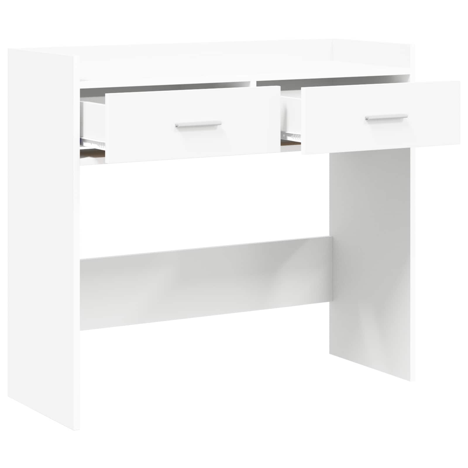 Wandtafel Wit 90 x 35 x 80 cm Bewerkt hout is nu te koop bij PeponiXL, paradijselijk wonen!