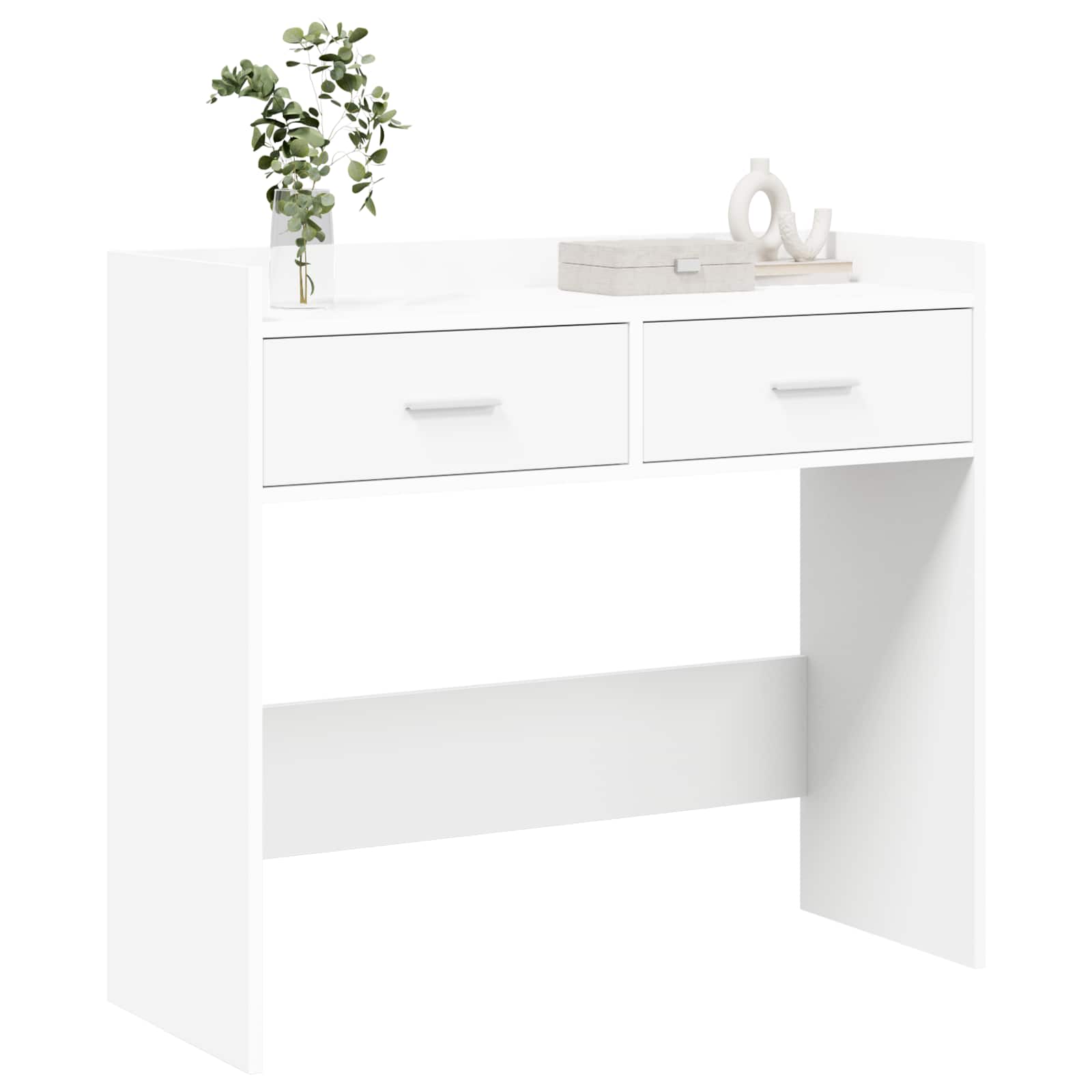 Wandtafel Wit 90 x 35 x 80 cm Bewerkt hout is nu te koop bij PeponiXL, paradijselijk wonen!