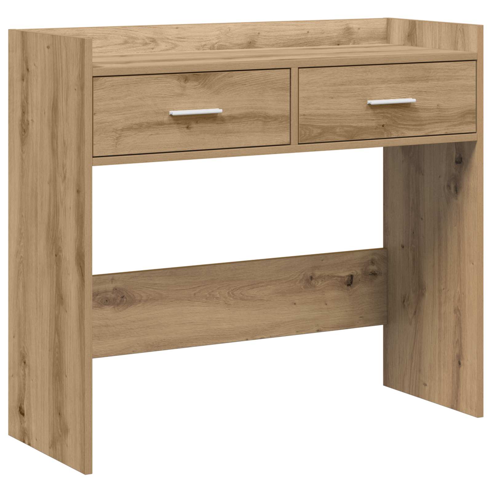Wandtafel Artisanaal eiken 90 x 35 x 80 cm Bewerkt hout is nu te koop bij PeponiXL, paradijselijk wonen!