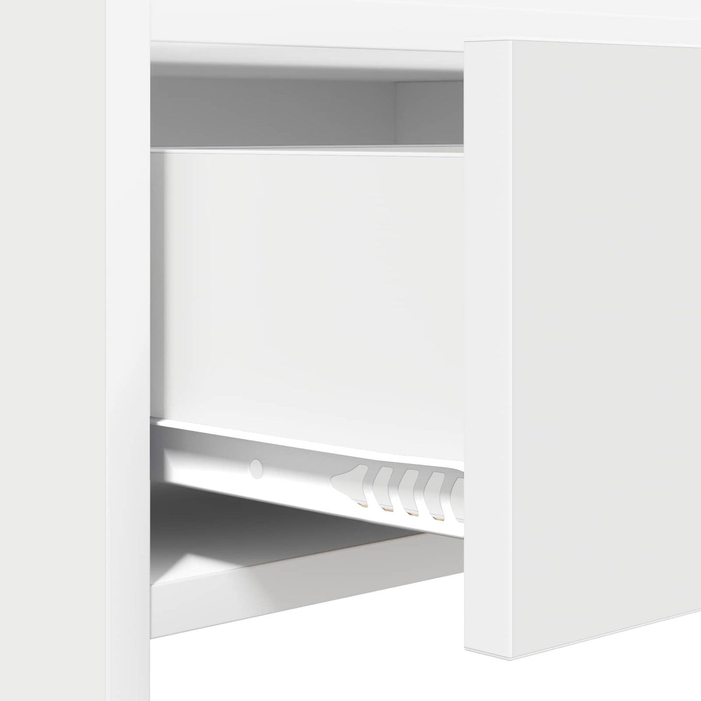 Schoenenkast met lade Wit 73,5 x 36 x 92 cm Bewerkt hout