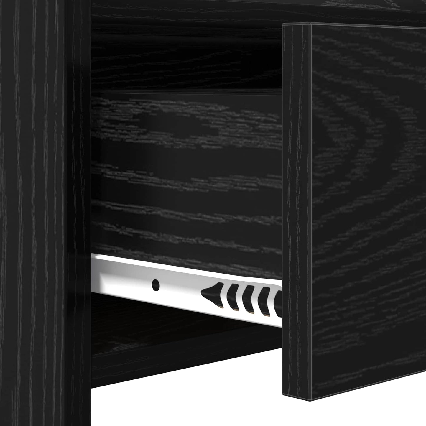 Schoenenkast Zwart eiken 73,5 x 36 x 92 cm Bewerkt hout