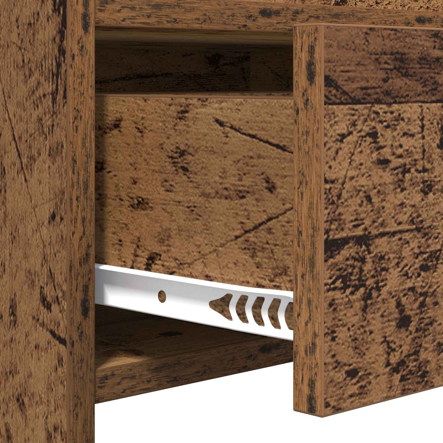 Schoenenkast met lade Oud hout 73,5 x 36 x 92 cm Bewerkt hout