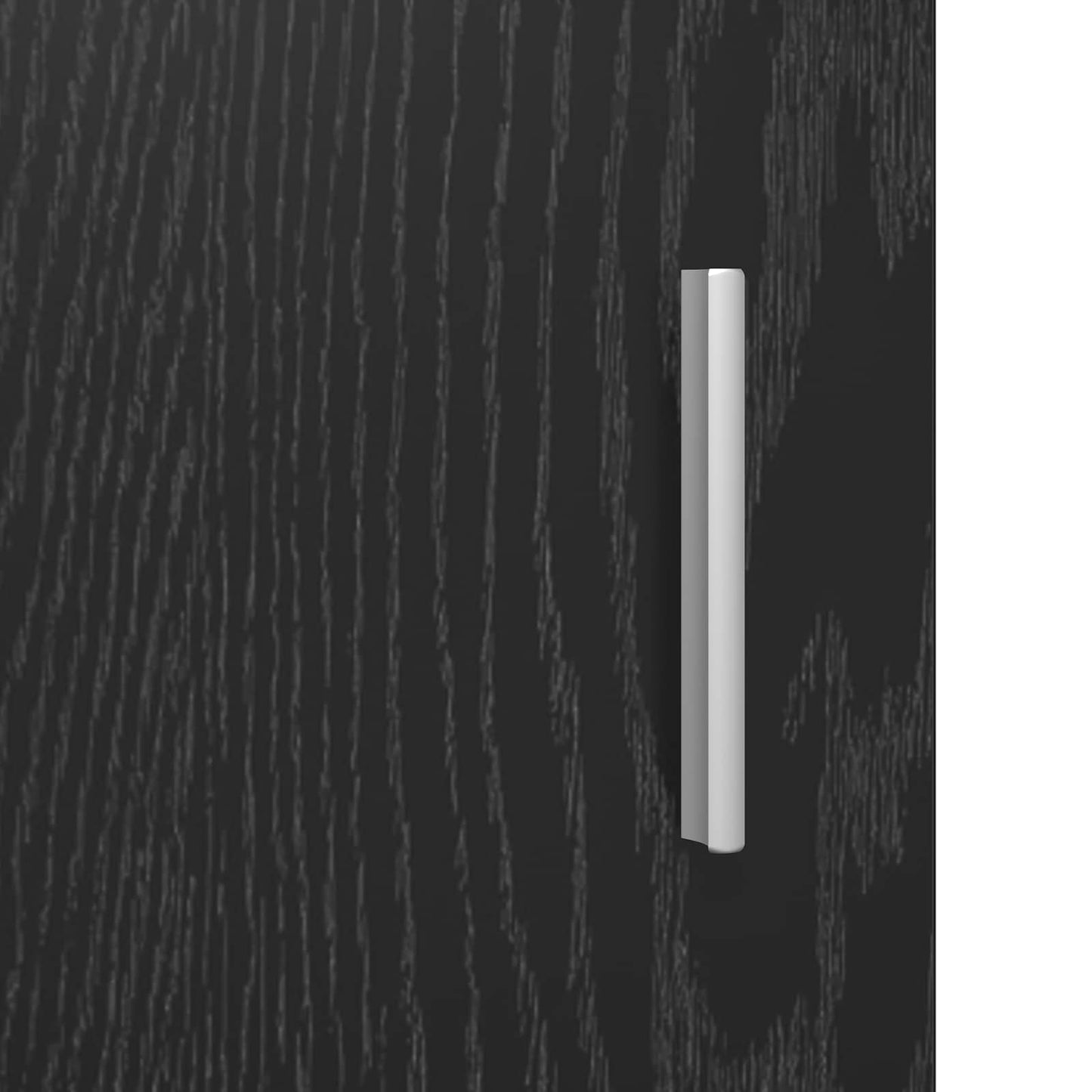 Schoenenkast Zwart eiken 48 x 36 x 92 cm Bewerkt hout