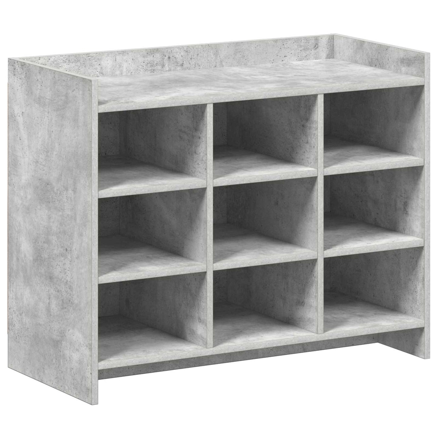 Schoenenkast Betongrijs 85 x 39,5 x 70 cm Bewerkt hout