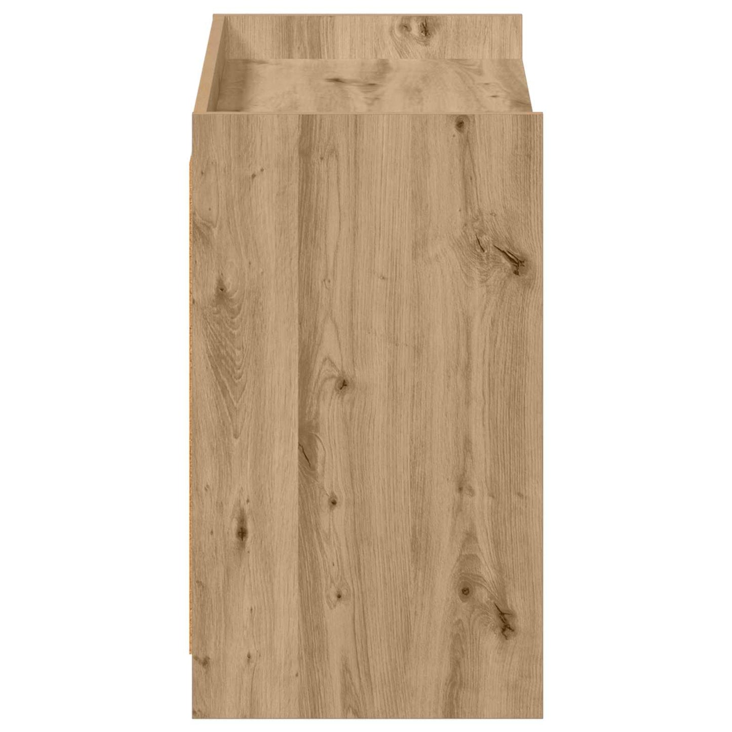 Schoenenkast Artisanaal eiken 85 x 39,5 x 70 cm Bewerkt hout