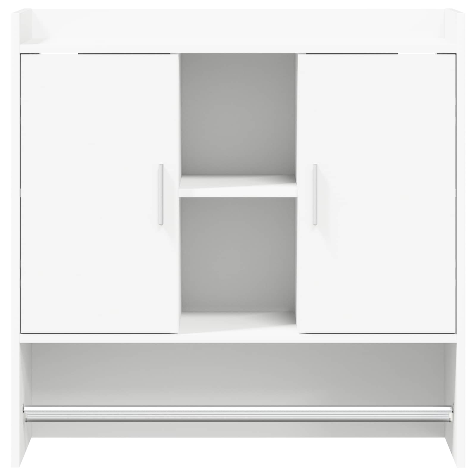 Wandplank Muurmontage Wit 80 x 36 x 80 cm Bewerkt hout is nu te koop bij PeponiXL, paradijselijk wonen!