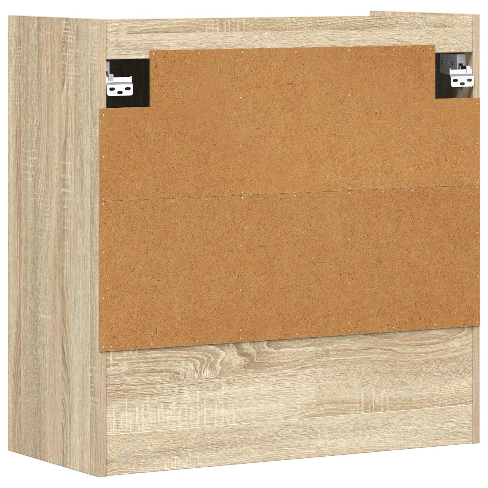 Wandplank Muurmontage Sonoma Eiken 80 x 36 x 80 cm Bewerkt hout is nu te koop bij PeponiXL, paradijselijk wonen!