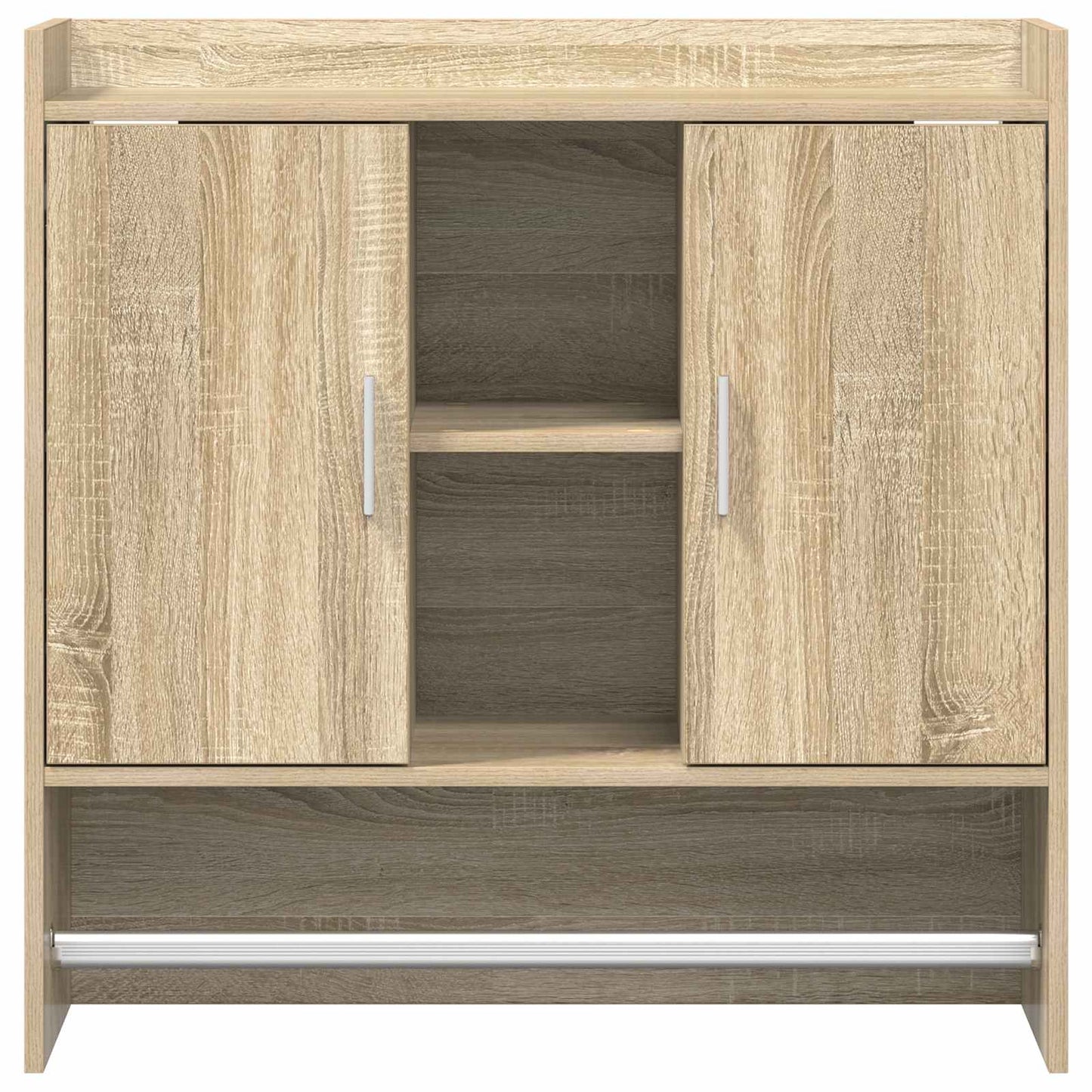 Wandplank Muurmontage Sonoma Eiken 80 x 36 x 80 cm Bewerkt hout is nu te koop bij PeponiXL, paradijselijk wonen!