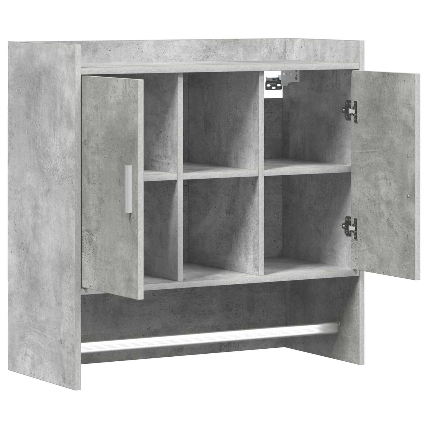 Wandplank Muurmontage Betongrijs 80 x 36 x 80 cm Bewerkt hout is nu te koop bij PeponiXL, paradijselijk wonen!
