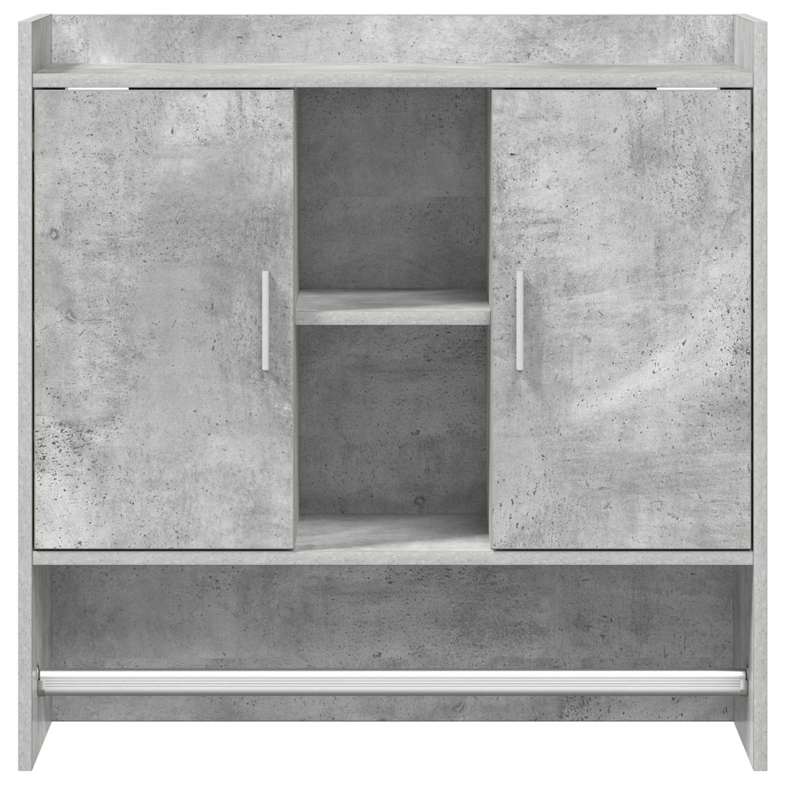 Wandplank Muurmontage Betongrijs 80 x 36 x 80 cm Bewerkt hout is nu te koop bij PeponiXL, paradijselijk wonen!