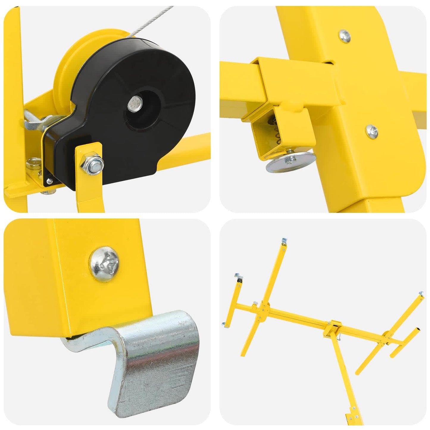 Plafondplaatlifter Geel 300 x 107 x 330 cm Staal is nu te koop bij PeponiXL, paradijselijk wonen!