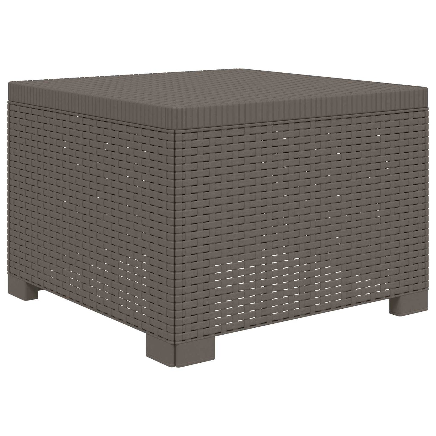 Eénpersoons Tuinbank met Kussen Rattan Look PP Lichtgrijs is nu te koop bij PeponiXL, paradijselijk wonen!