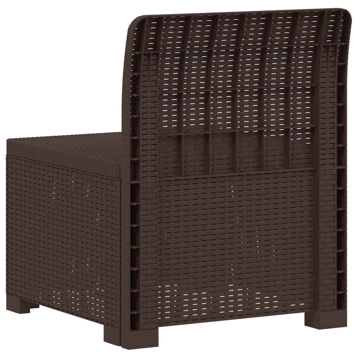 Eénpersoons Tuinbank Rattan Look PP Bruin is nu te koop bij PeponiXL, paradijselijk wonen!