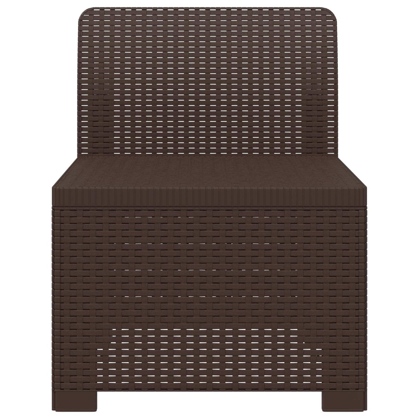 Eénpersoons Tuinbank Rattan Look PP Bruin is nu te koop bij PeponiXL, paradijselijk wonen!