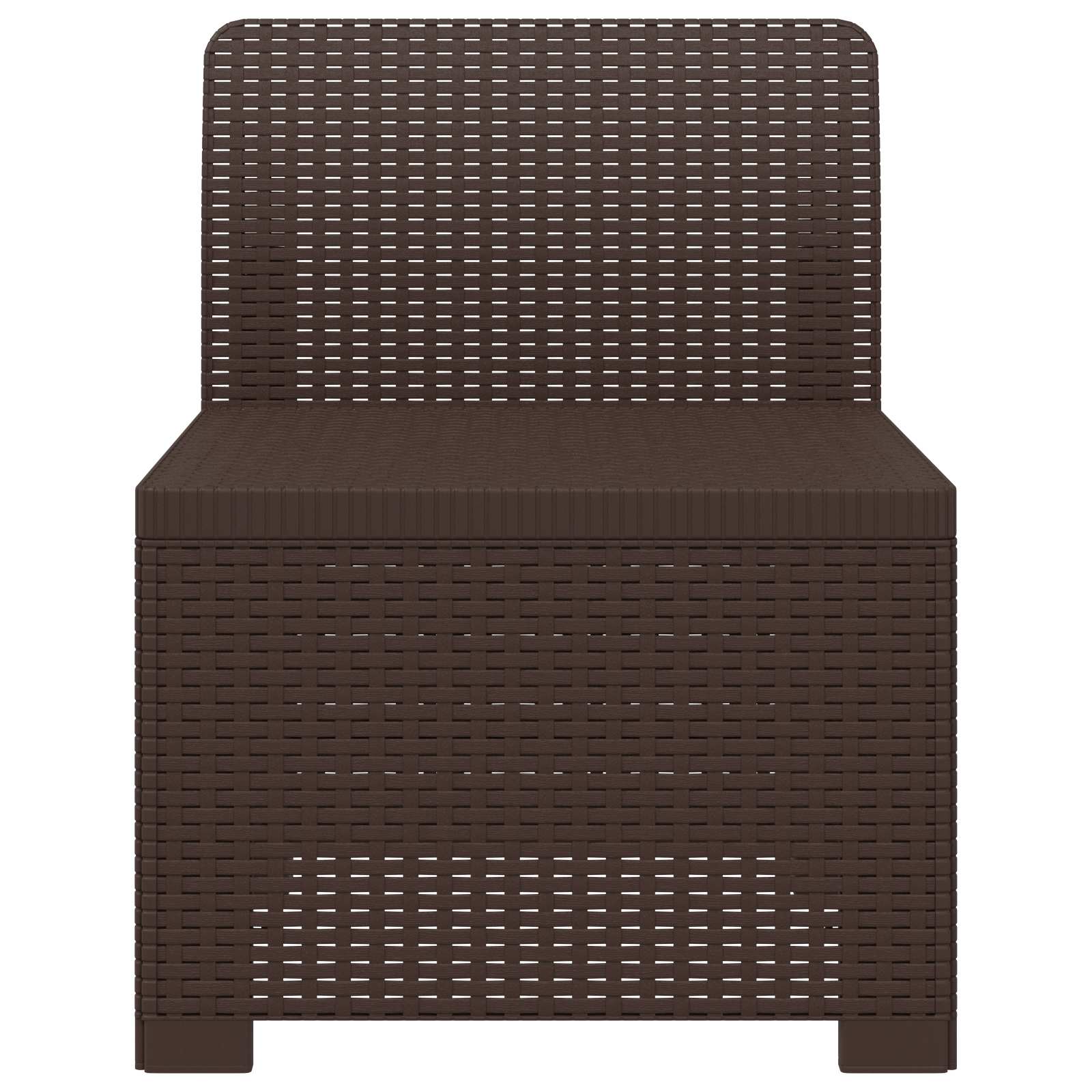 Eénpersoons Tuinbank Rattan Look PP Bruin is nu te koop bij PeponiXL, paradijselijk wonen!