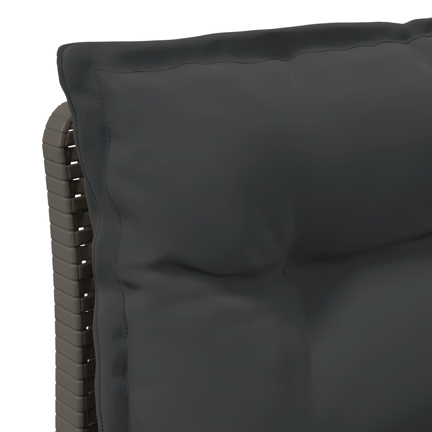 Eénpersoons Tuinbank met Kussens Rattan Look PP Lichtgrijs is nu te koop bij PeponiXL, paradijselijk wonen!