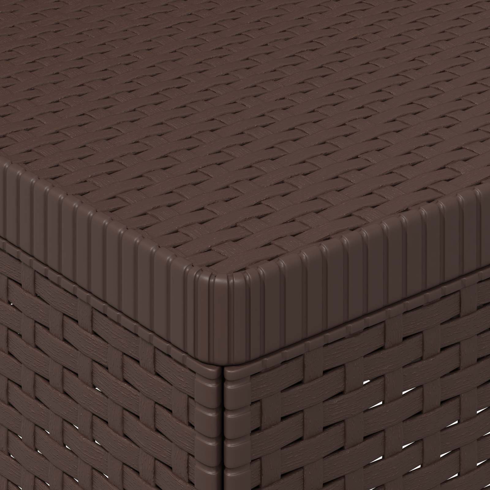 Eénpersoons Tuinbank Rattan Look PP Bruin is nu te koop bij PeponiXL, paradijselijk wonen!