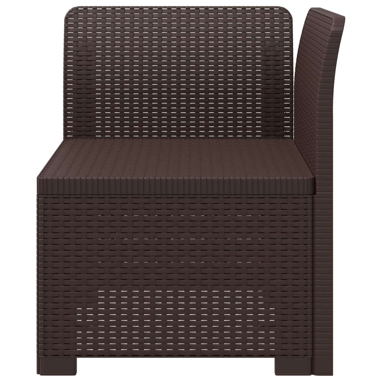 Eénpersoons Tuinbank Rattan Look PP Bruin is nu te koop bij PeponiXL, paradijselijk wonen!