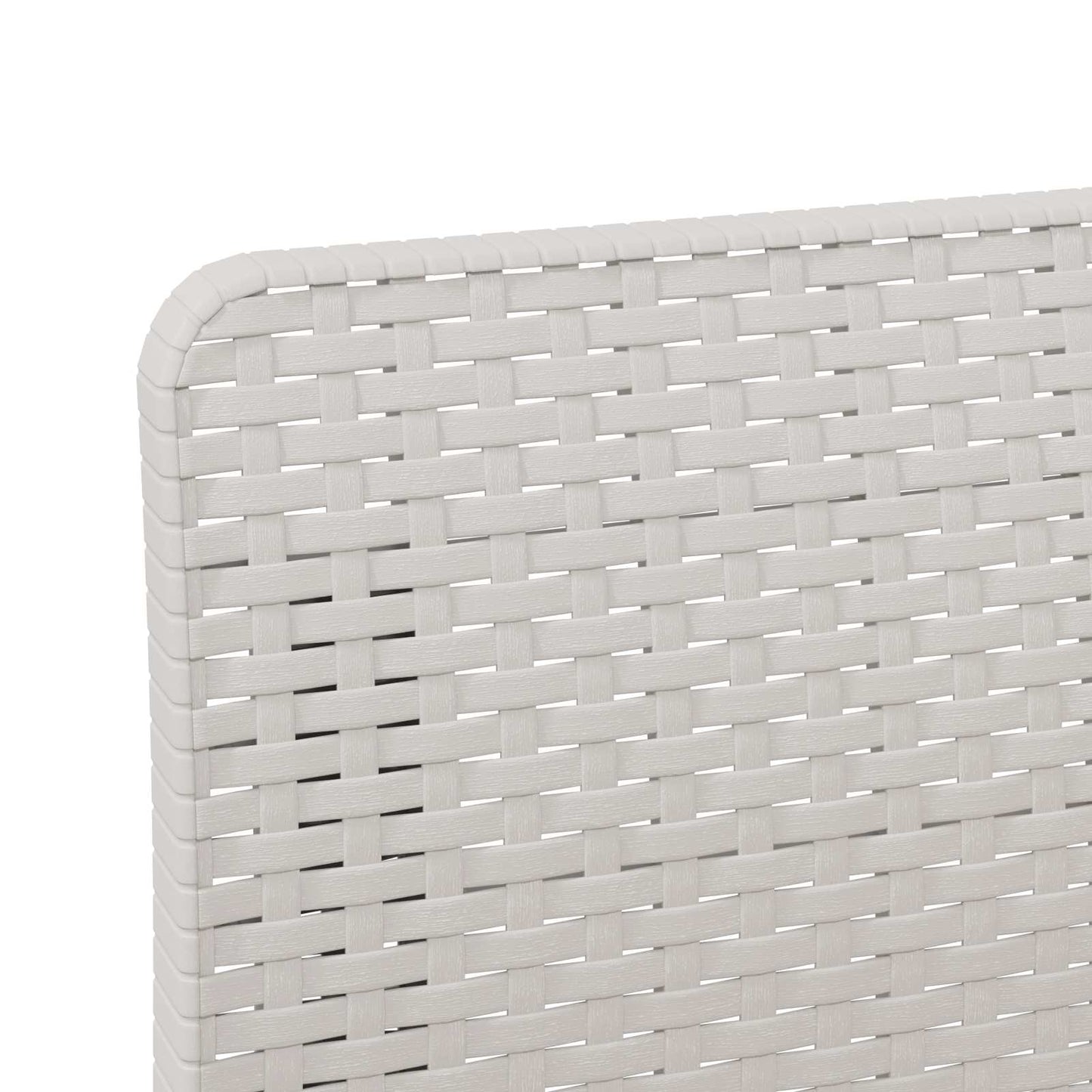 Eénpersoons Tuinbank met Kussen Rattan Look PP Wit is nu te koop bij PeponiXL, paradijselijk wonen!