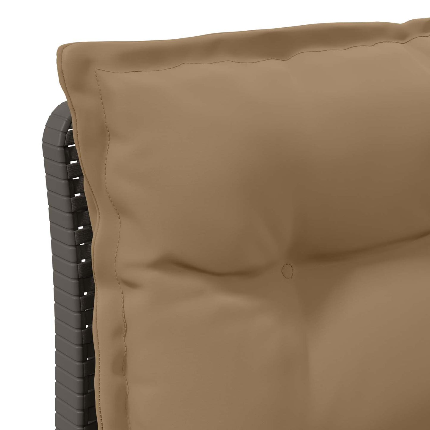 Eénpersoons Tuinbank met Kussens Rattan Look PP Lichtgrijs is nu te koop bij PeponiXL, paradijselijk wonen!