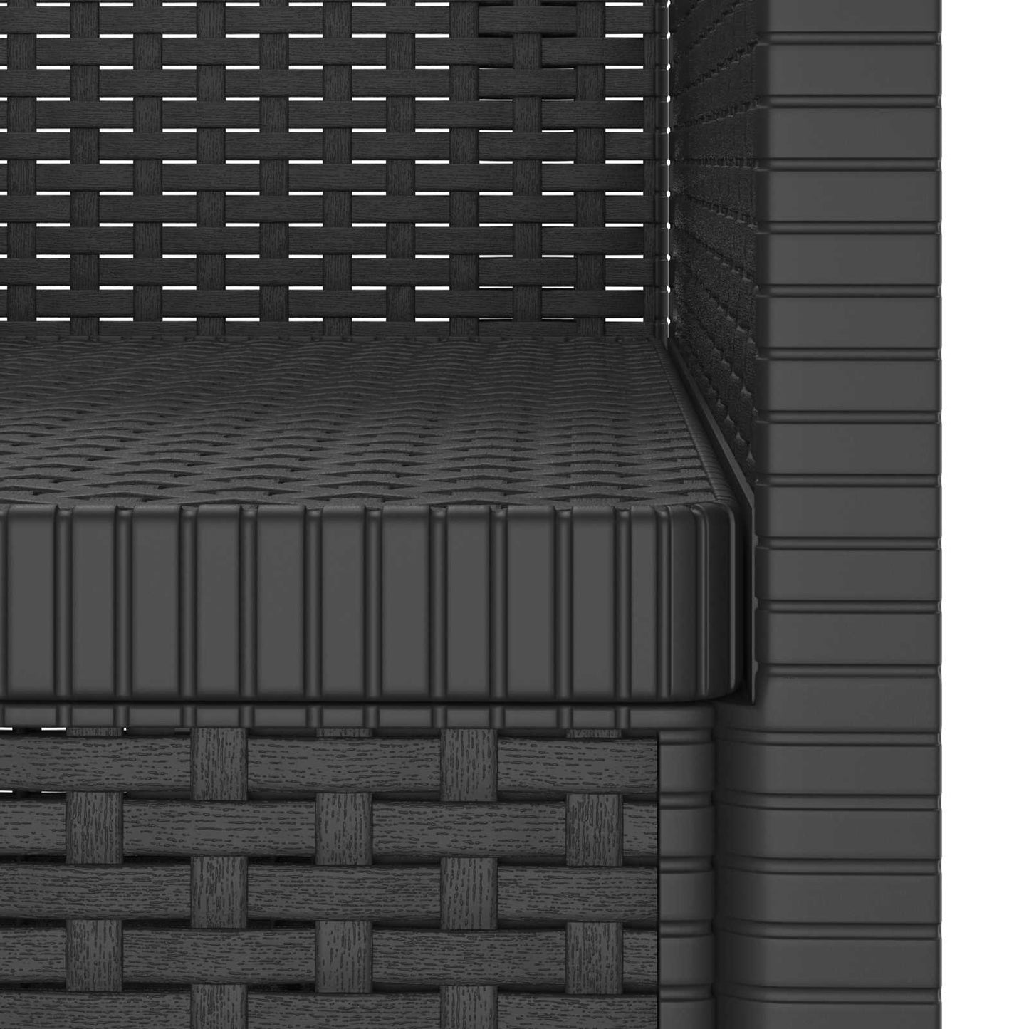 Eénpersoons Fauteuil Rattan Look PP Antraciet is nu te koop bij PeponiXL, paradijselijk wonen!