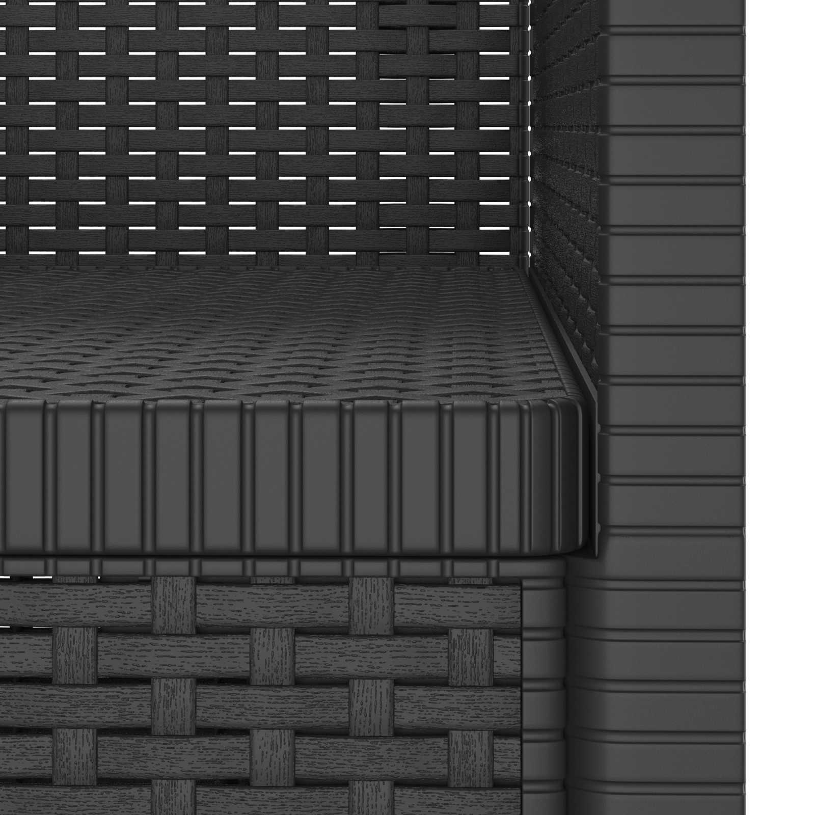 Eénpersoons Fauteuil Rattan Look PP Antraciet is nu te koop bij PeponiXL, paradijselijk wonen!