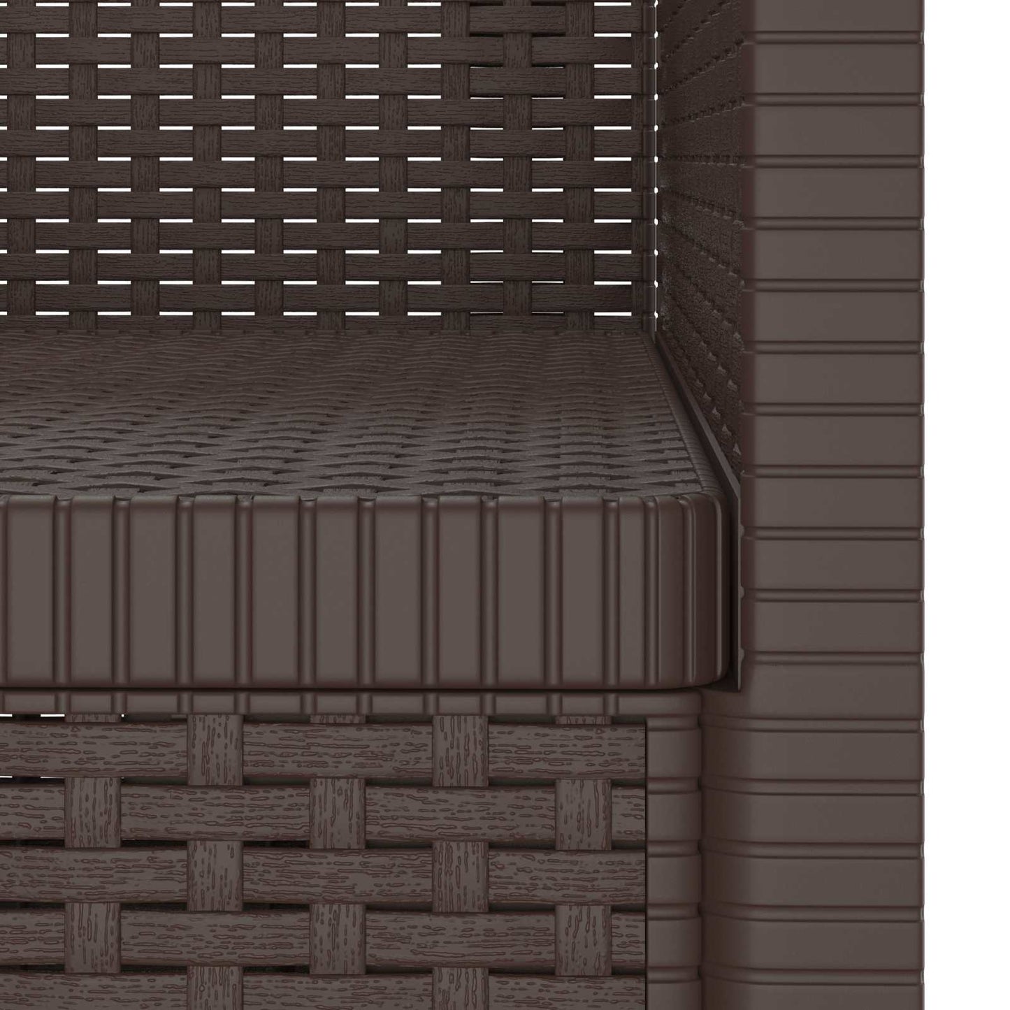 Eénpersoons Fauteuil Rattan Look PP Bruin is nu te koop bij PeponiXL, paradijselijk wonen!