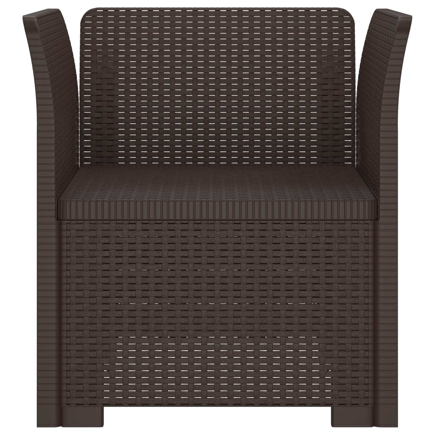 Eénpersoons Fauteuil Rattan Look PP Bruin is nu te koop bij PeponiXL, paradijselijk wonen!