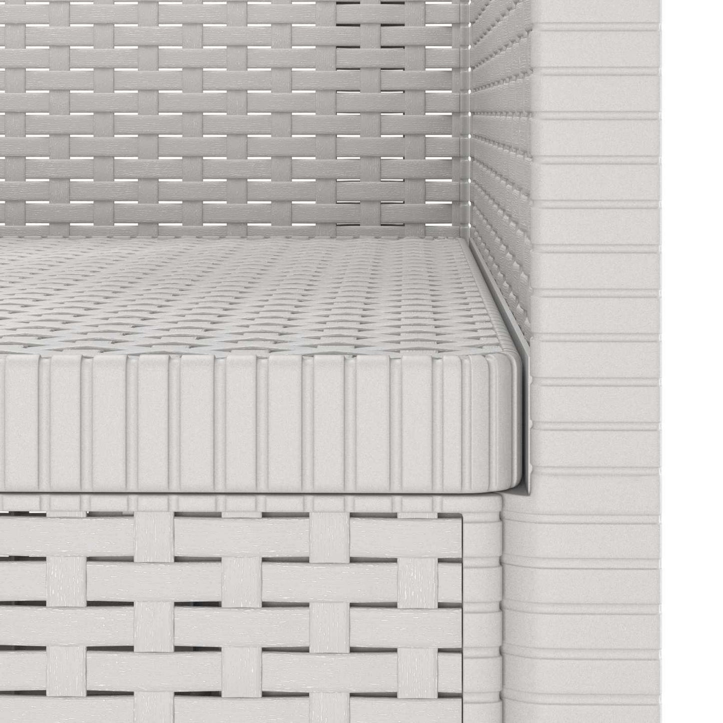 Eénpersoons Fauteuil Rattan Look PP Wit is nu te koop bij PeponiXL, paradijselijk wonen!