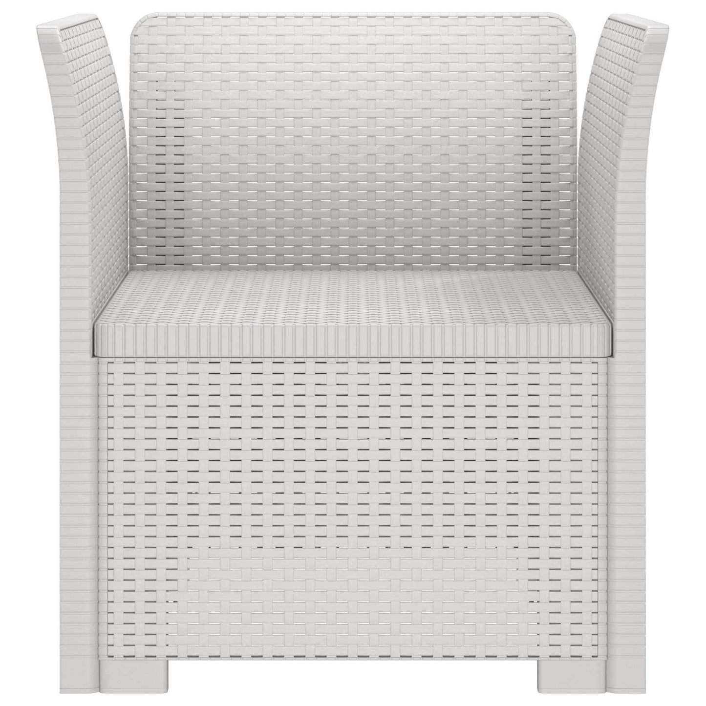Eénpersoons Fauteuil Rattan Look PP Wit is nu te koop bij PeponiXL, paradijselijk wonen!