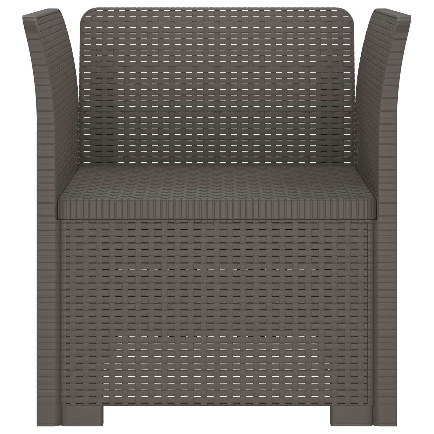 Eénpersoons Fauteuil Rattan Look PP Lichtgrijs is nu te koop bij PeponiXL, paradijselijk wonen!