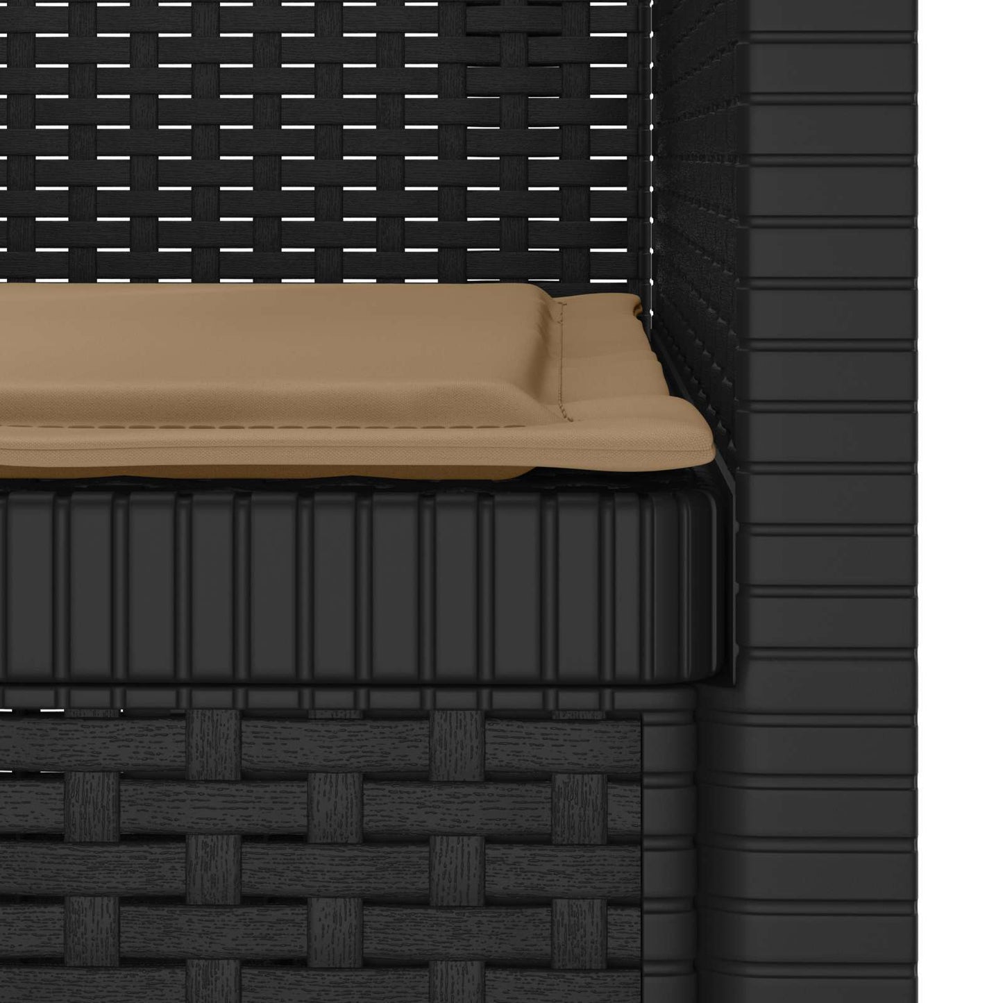 Eénpersoons Fauteuil met Kussen Rattan Look PP Antraciet is nu te koop bij PeponiXL, paradijselijk wonen!