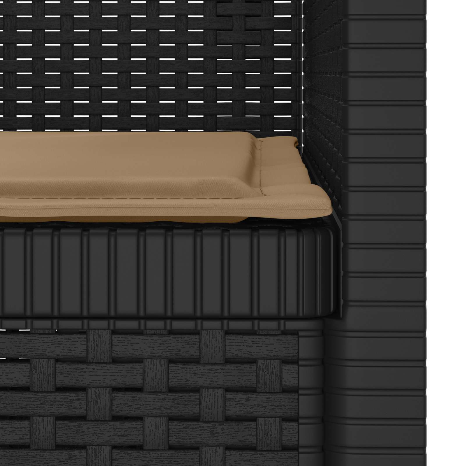 Eénpersoons Fauteuil met Kussen Rattan Look PP Antraciet is nu te koop bij PeponiXL, paradijselijk wonen!