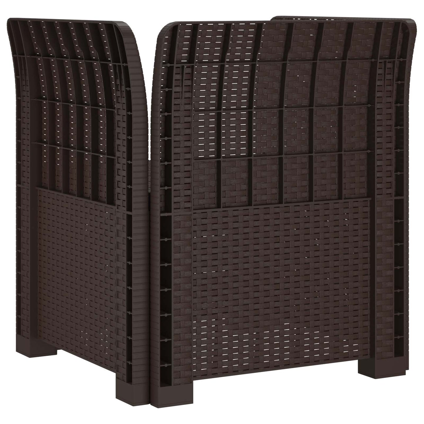 Eénpersoons Fauteuil met Kussen Rattan Look PP Bruin is nu te koop bij PeponiXL, paradijselijk wonen!