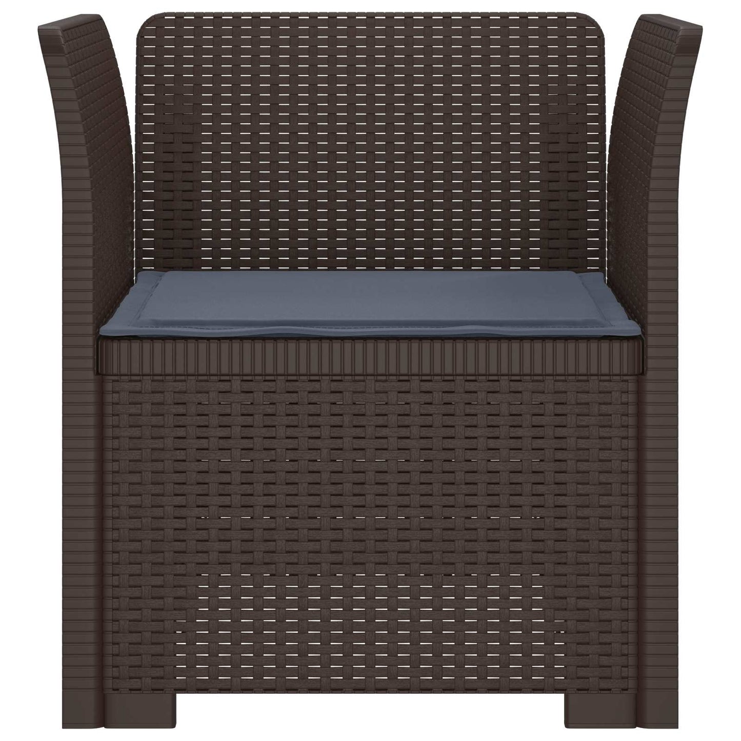 Eénpersoons Fauteuil met Kussen Rattan Look PP Bruin is nu te koop bij PeponiXL, paradijselijk wonen!