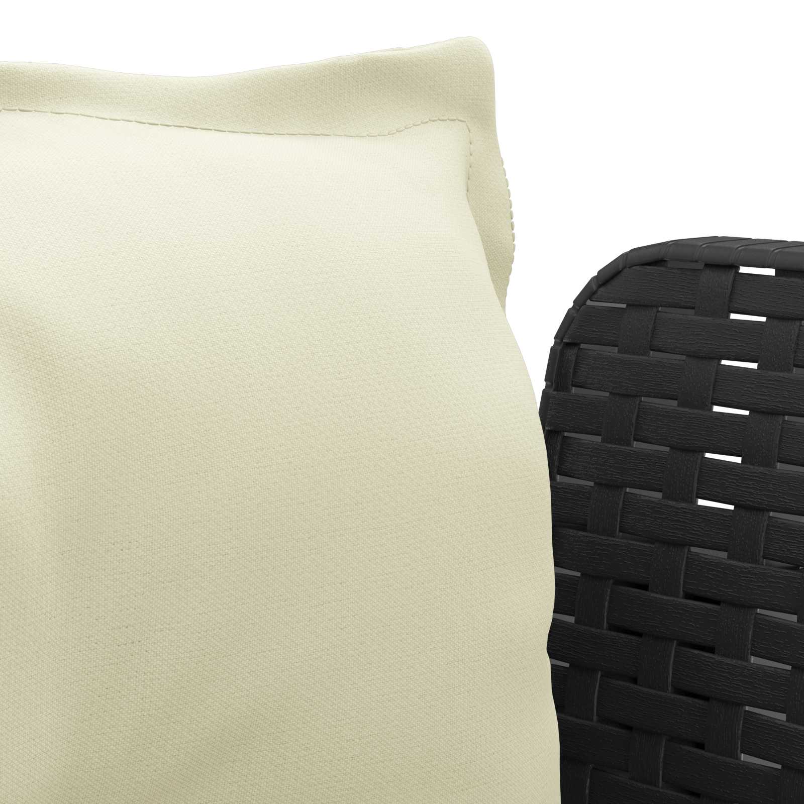 Eénpersoons Fauteuil met Kussens Rattan Look PP Antraciet is nu te koop bij PeponiXL, paradijselijk wonen!